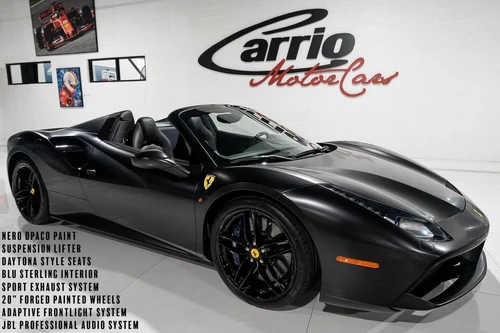 
           
        2017 Ferrari 488 Spider Nero Opaco