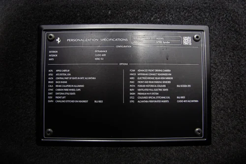 
           
        2024 Ferrari SF90 Spider