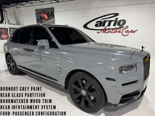 
           
        2019 Rolls-Royce Cullinan Burnout Grey paint