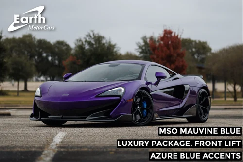 
           
        2019 McLaren 600LT Rare MSO Mauvine Blue Tons of Carbon Luxury Pack N