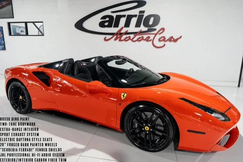 
           
        2017 Ferrari 488 Spider Rosso Dino