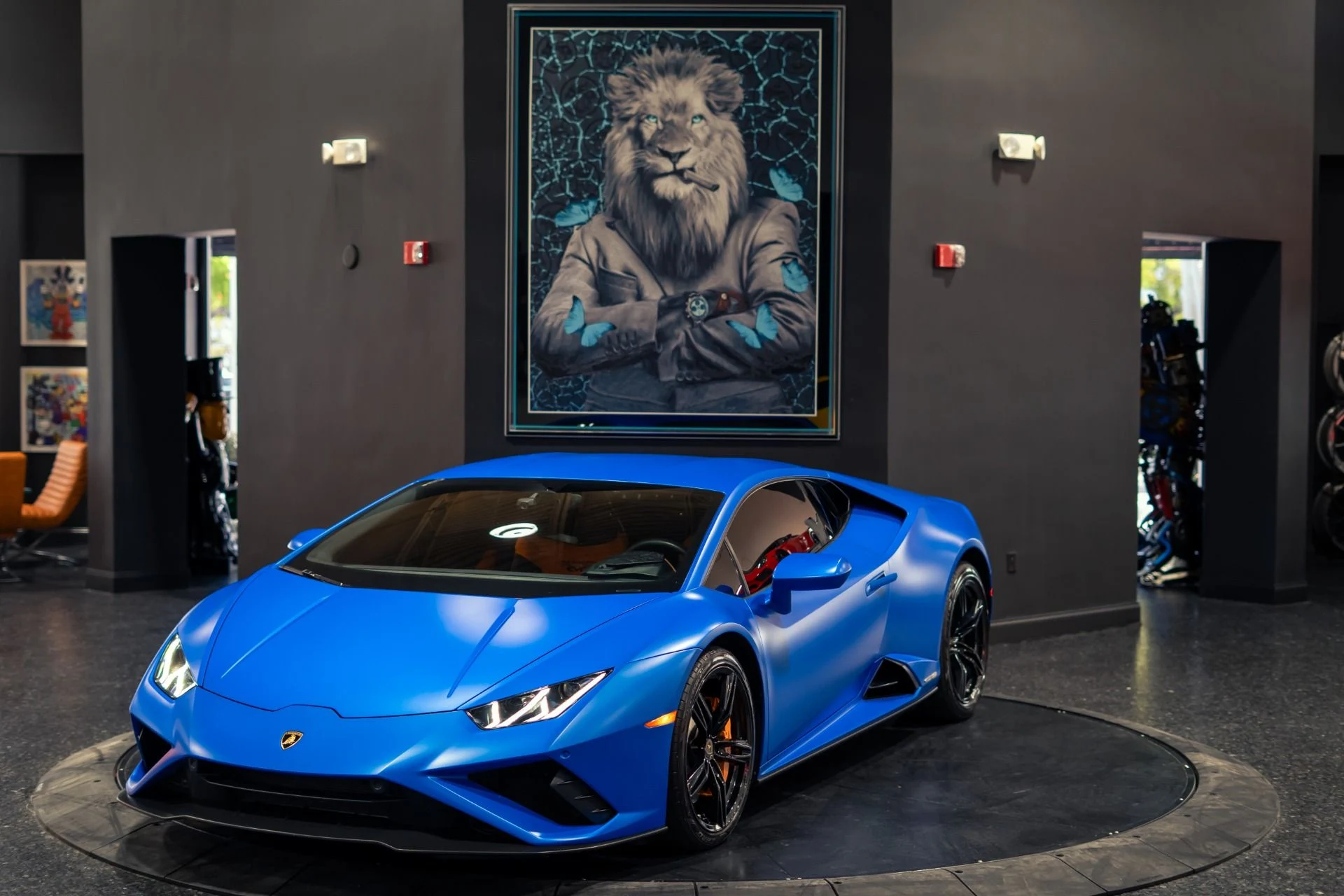 mph000_3927102787_Used_2020_Lamborghini_Huracan_EVO_Blu_Aegeus_Matte_Paint_w_Orange_Leather_Sensonum_Audio_1781118932_03192492df