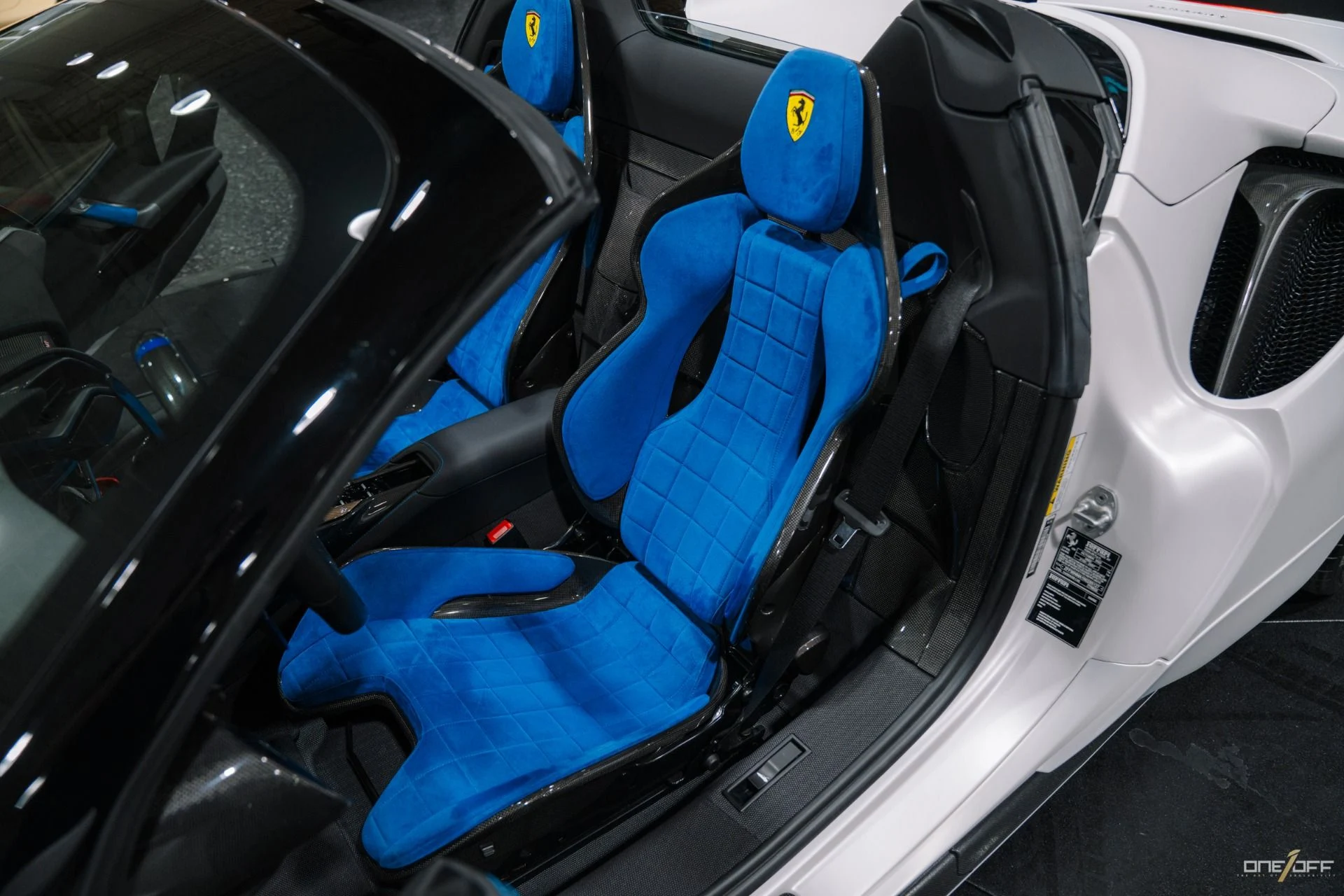 mph008_4029147531_Used_2022_Ferrari_SF_90_Spider_831_K_MSRP_Tailor_Made_Factory_Matte_White_Paint_Blue_Alcantara_Interior_1759154920_b325667b35