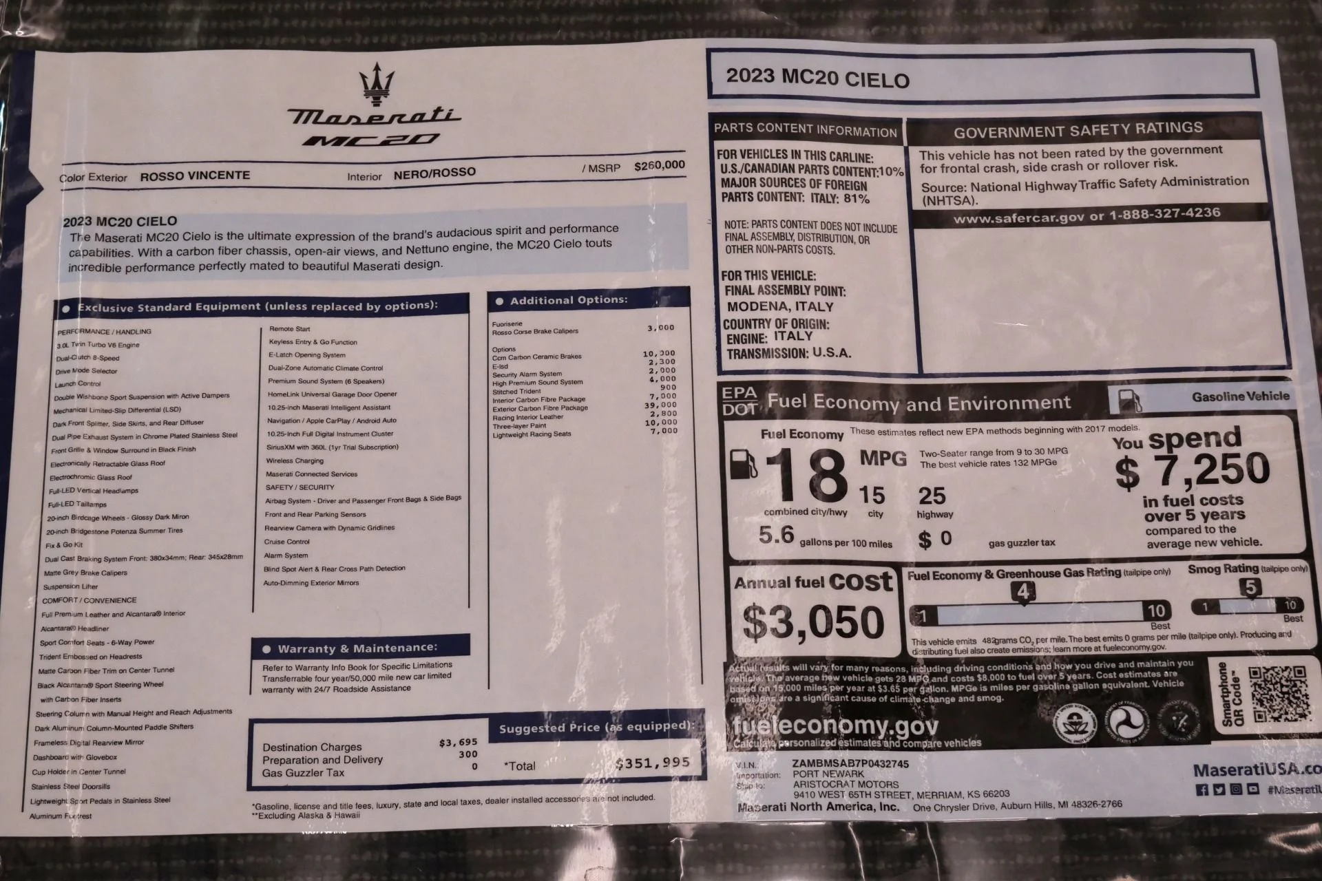 mph019_3104385358_Used_2023_Maserati_MC_20_Cielo_1598_Miles_Carbon_Ceramic_Brakes_Interior_Exterior_Carbon_Packages_1776351589_a3a4dbbf1f
