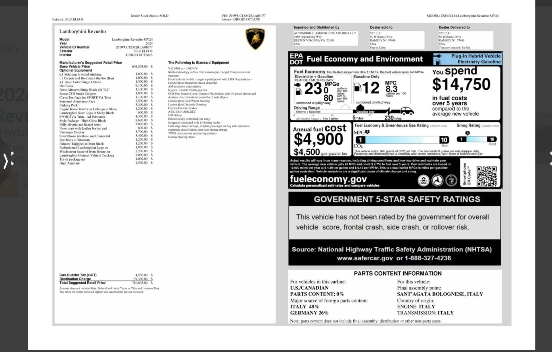 mph020_2538351801_Used_2024_Lamborghini_Revuelto_974_Miles_710_K_MSRP_SPORTIVA_Corsa_Tex_Interior_1767024666_8937db1e2e