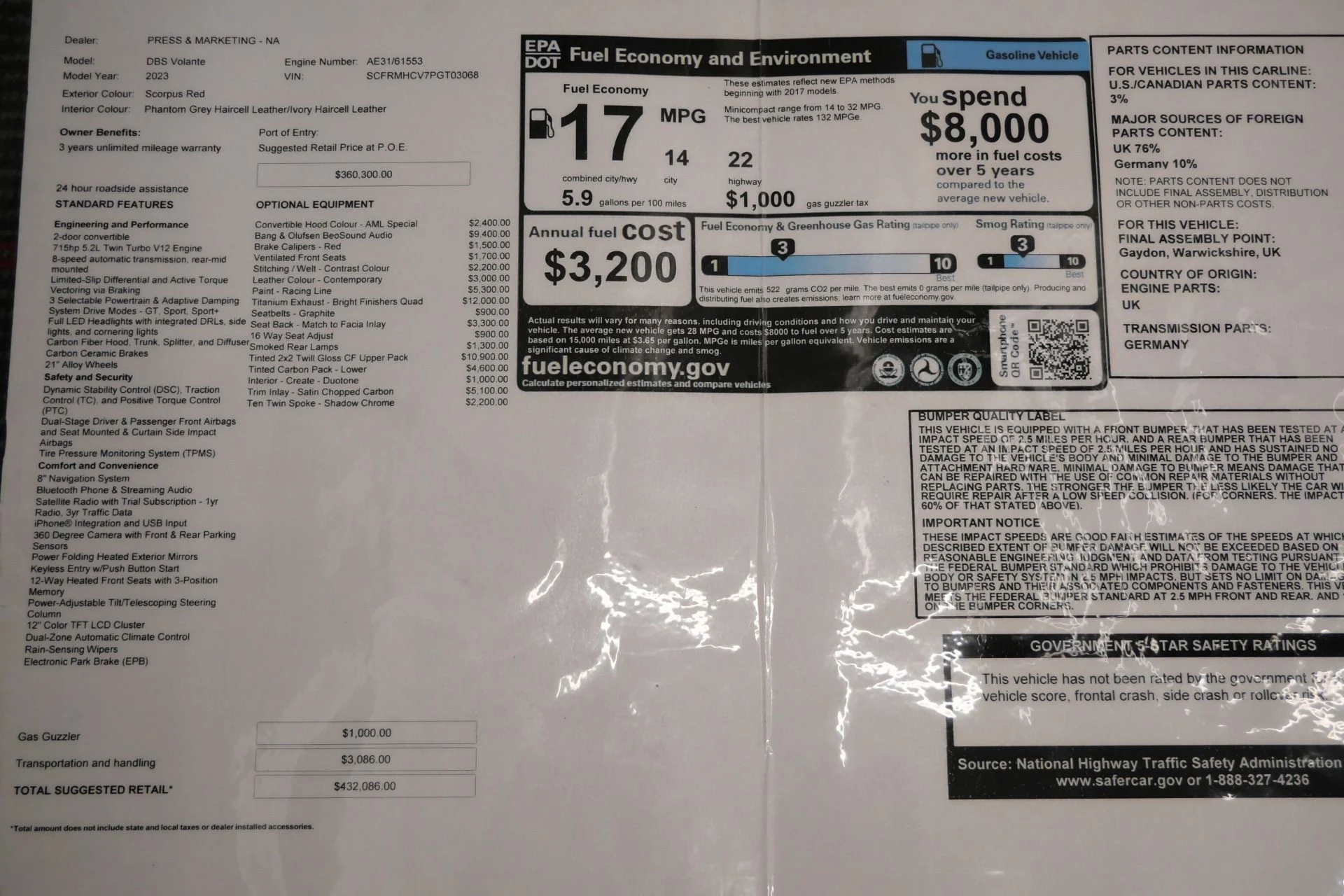 mph021_2653530023_Used_2023_Aston_Martin_DBS_Superleggera_Volante_Massive_432_K_MSRP_Titanium_Exhaust_Full_Carbon_1764363275_0580257a0e