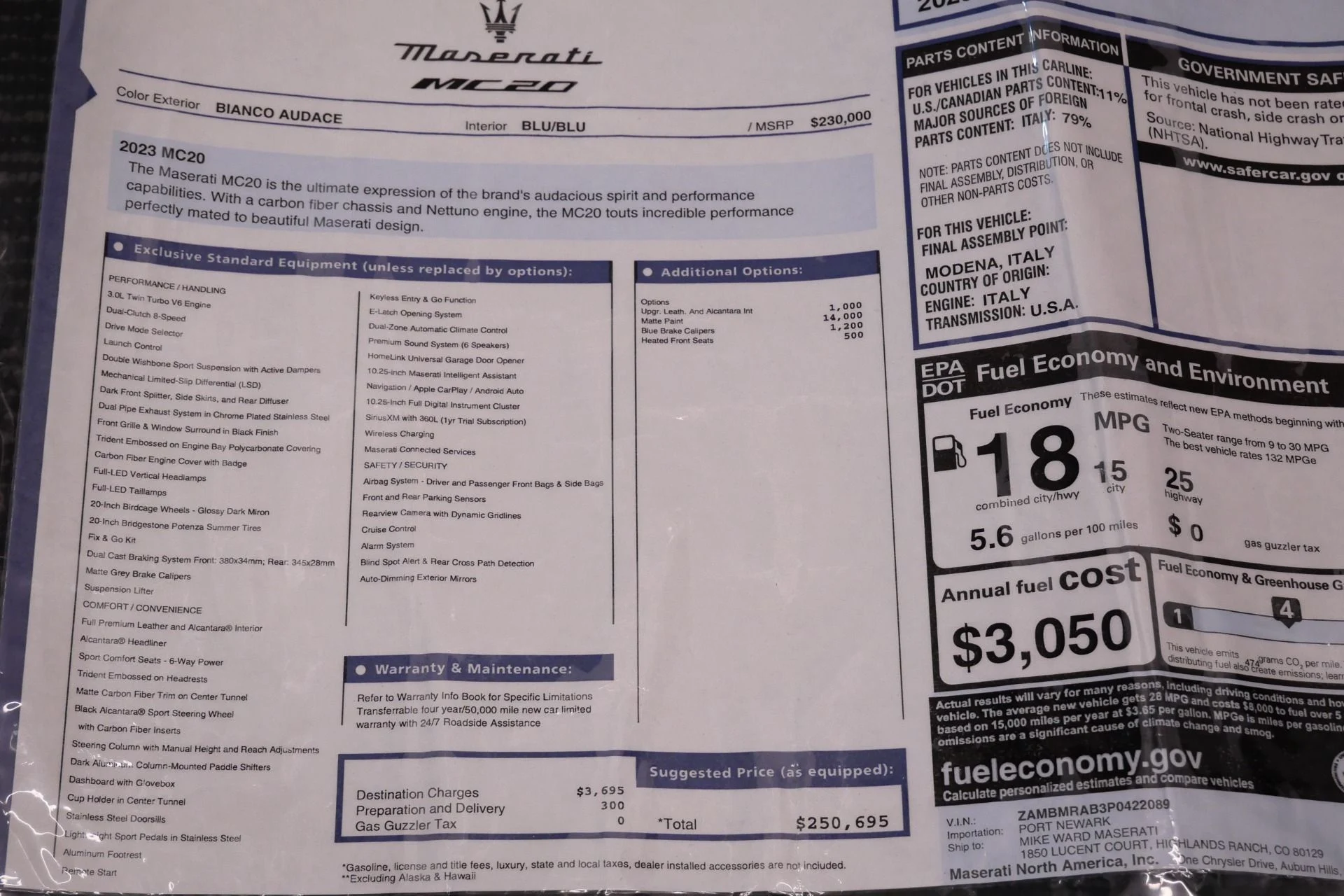 mph022_3431168488_Used_2023_Maserati_MC_20_Factory_Matte_Paint_Extended_Leather_and_Alcantara_Interior_1773426820_0795809c2b