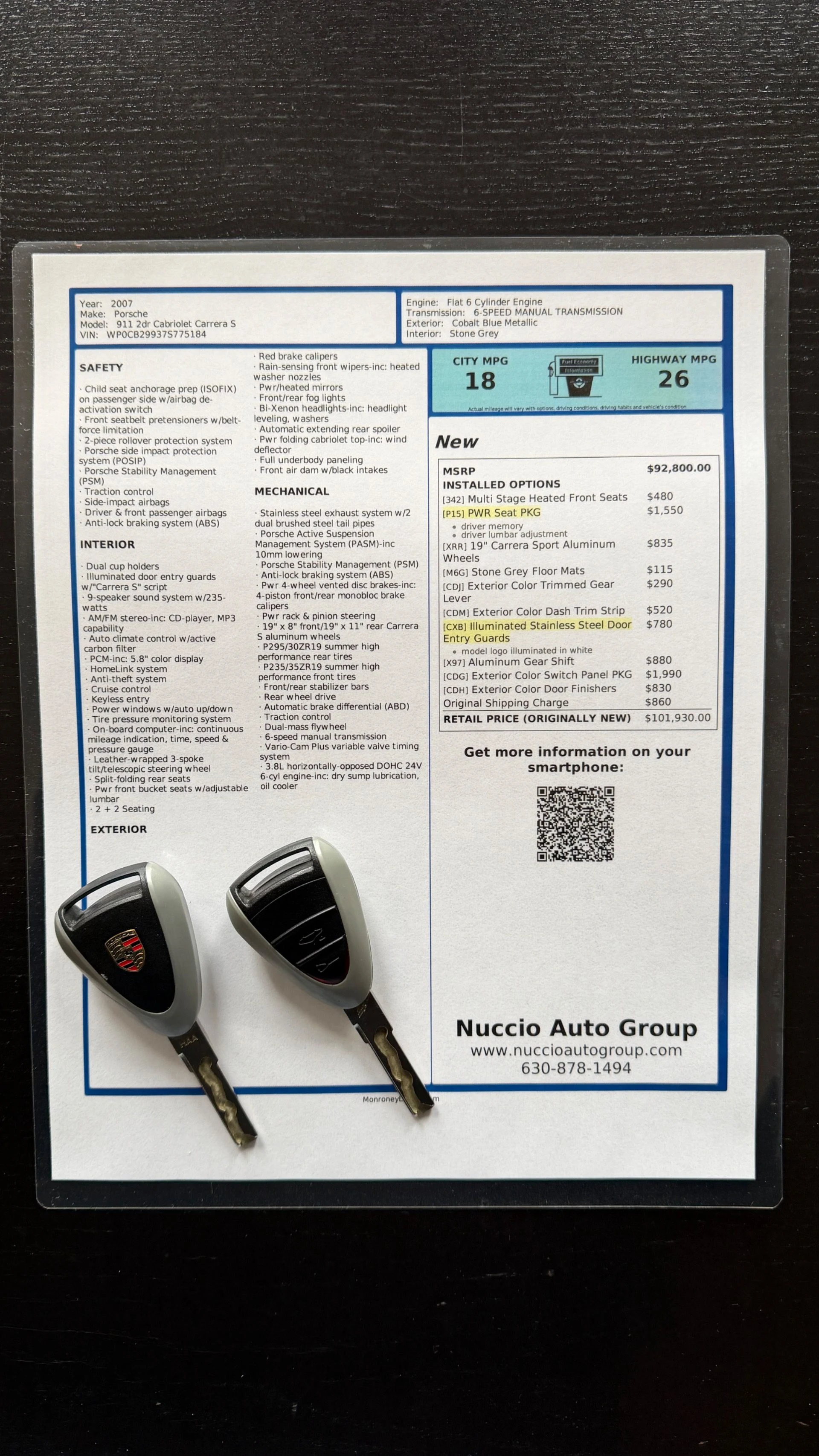 mph023_1853951049_Used_2007_Porsche_911_Carrera_S_6_Speed_Manual_Only_19_K_Miles_IMS_Checked_Clean_Borescope_1778011927_660b65edf7