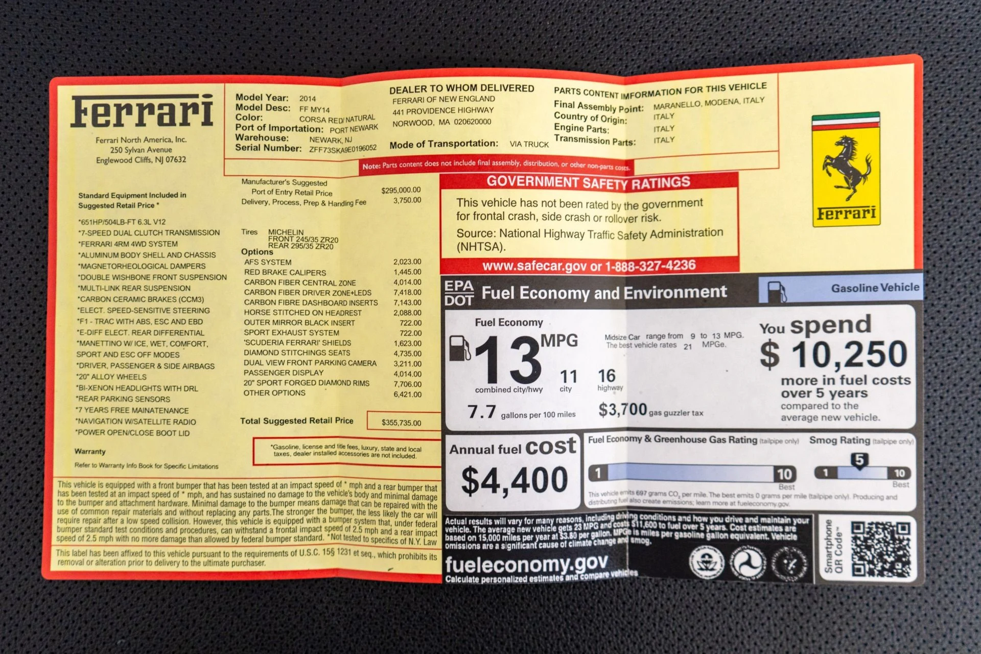 mph023_3185389560_Used_2014_Ferrari_FF_V12_Power_Ventilated_Seats_Sport_Exhaust_Passenger_Display_1775246163_5740c8c655