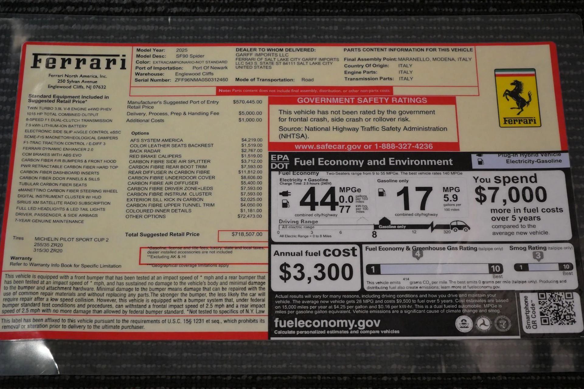 mph023_3393021445_Used_2025_Ferrari_SF_90_Spider_718_K_MSRP_Two_Tone_Exterior_Two_Tone_Interior_Extensive_Carbon_1788280575_158b973445