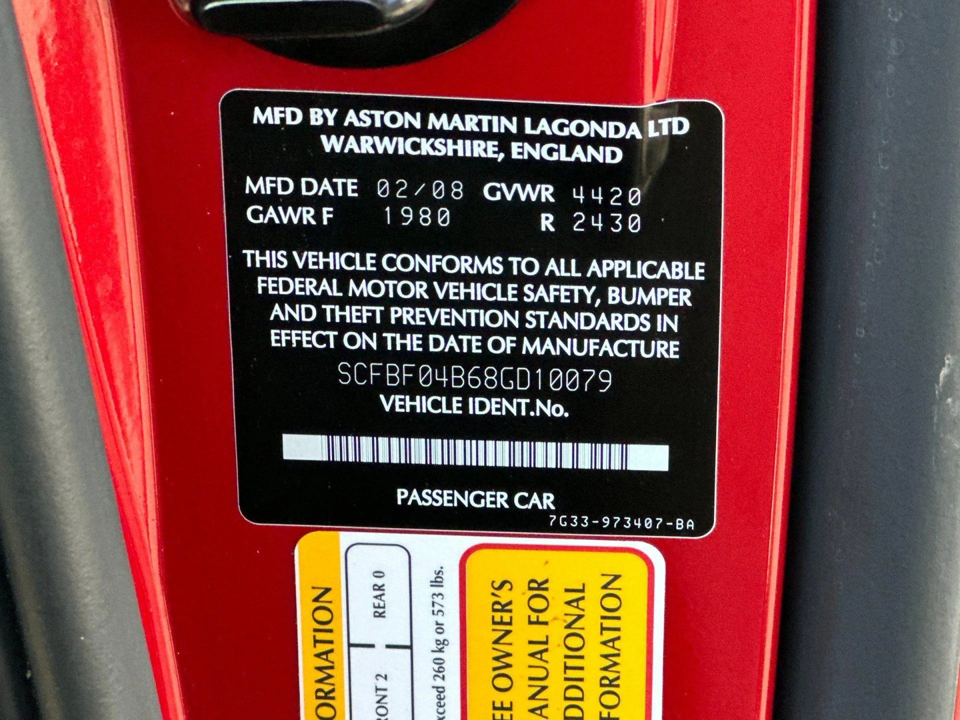 mph030_4046087452_Used_2008_Aston_Martin_V8_Vantage_1_owner_super_low_miles_1773407845_c92261cf50
