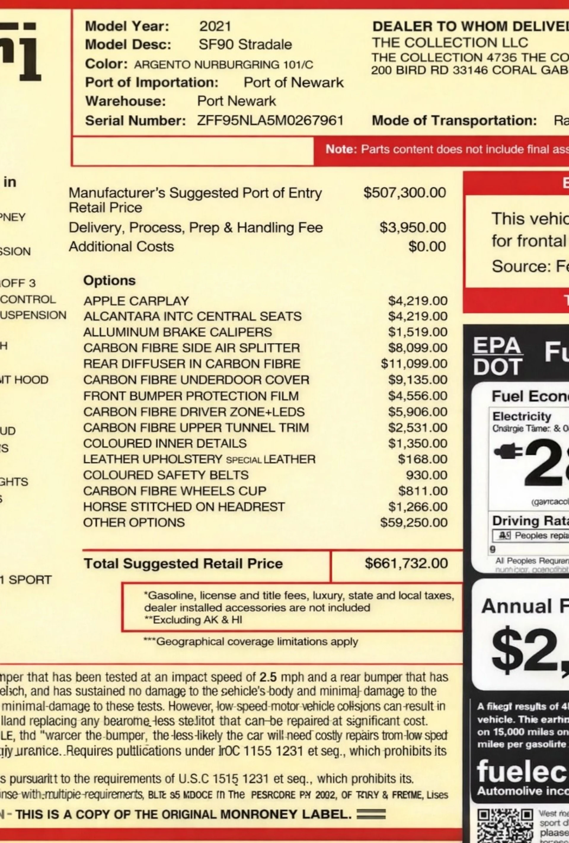 mph052_2727831234_Used_2021_Ferrari_SF_90_Stradale_HUGE_660k_MSRP_1776712000_3f6509c1bc