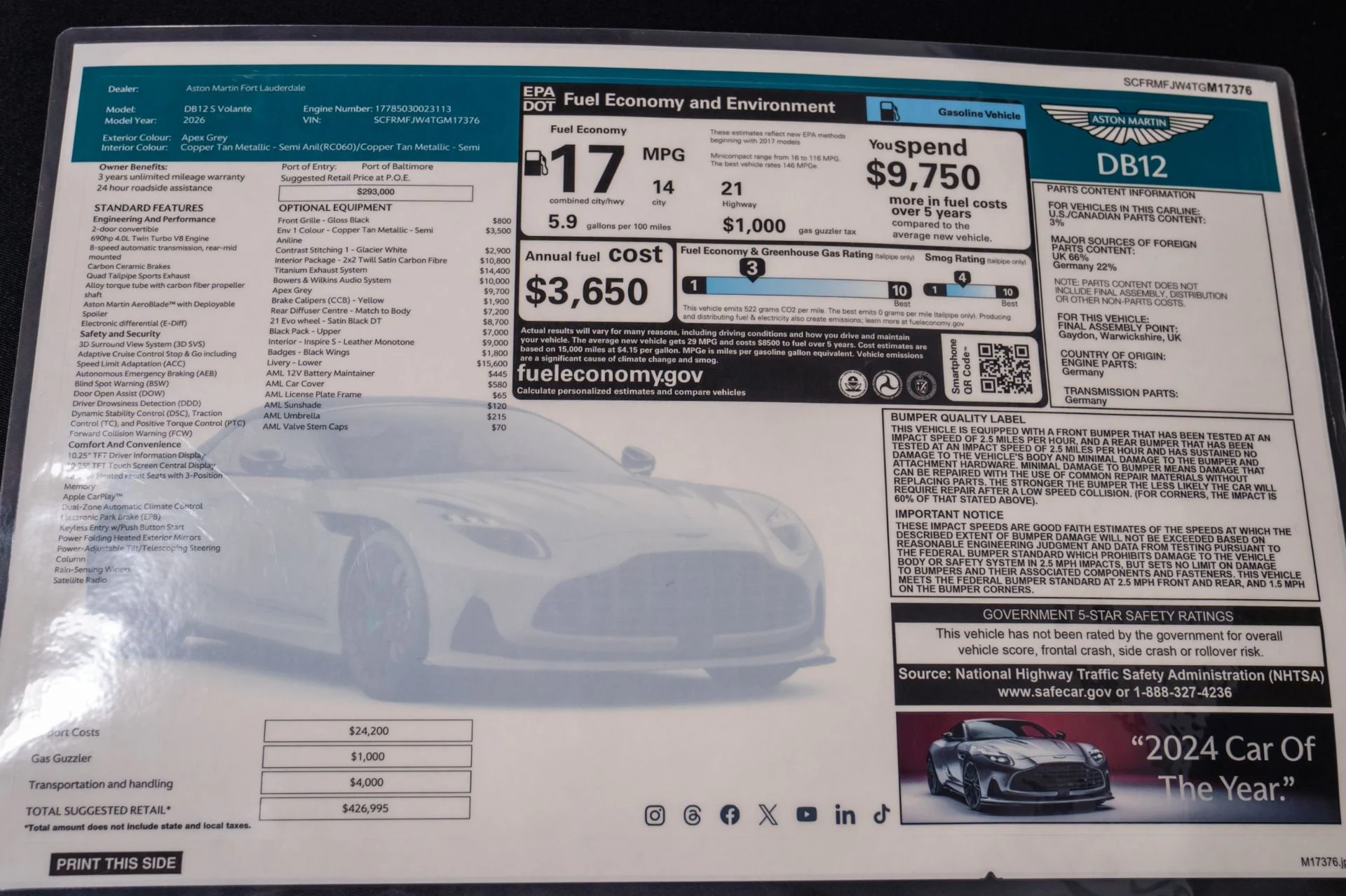 mph063_3125333218_Used_2026_Aston_Martin_DB_12_S_Volante_MASSIVE_426995_Original_MSRP_1787344012_a40447ac8b